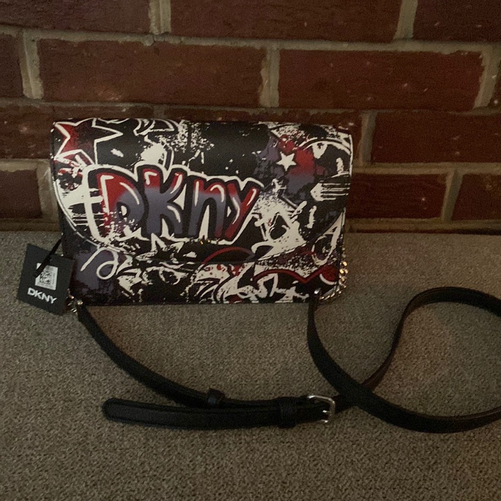 DKNY New With Tags Graffiti Crossbody Bag Purse